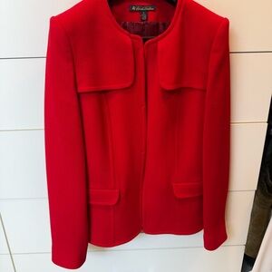 NWT Brooks Brothers Red Blazer Tailored Wool Elegance